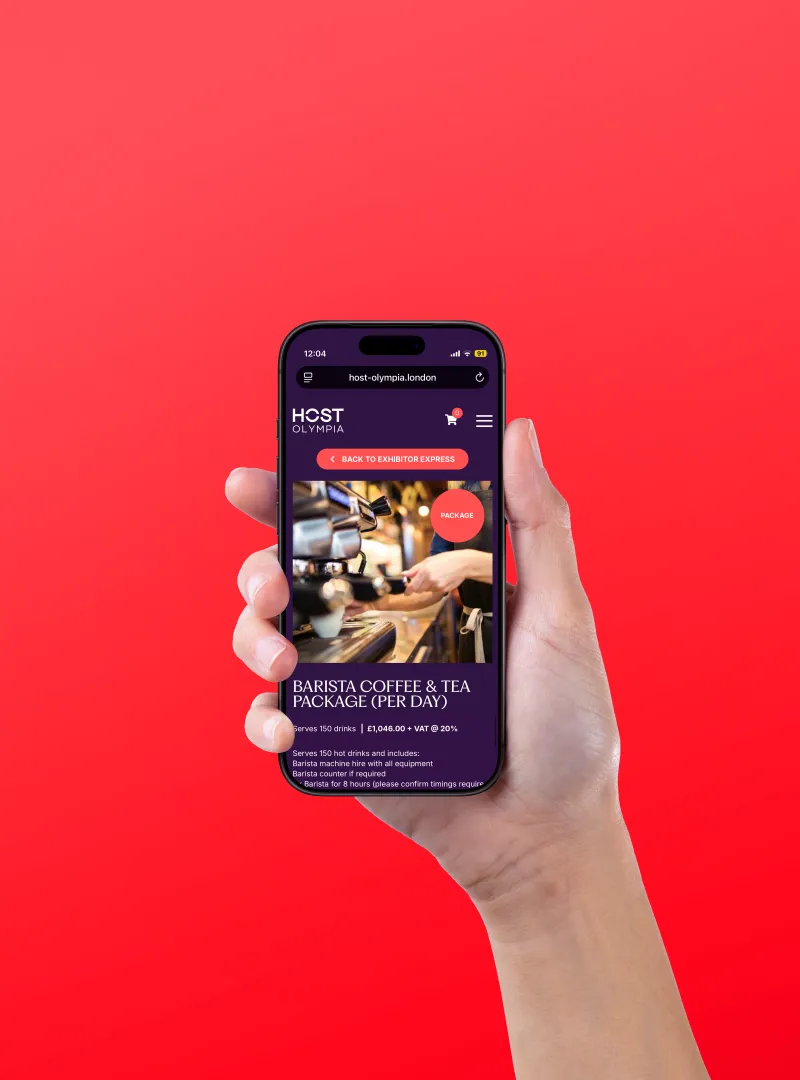 Host Olympia mobile mock up