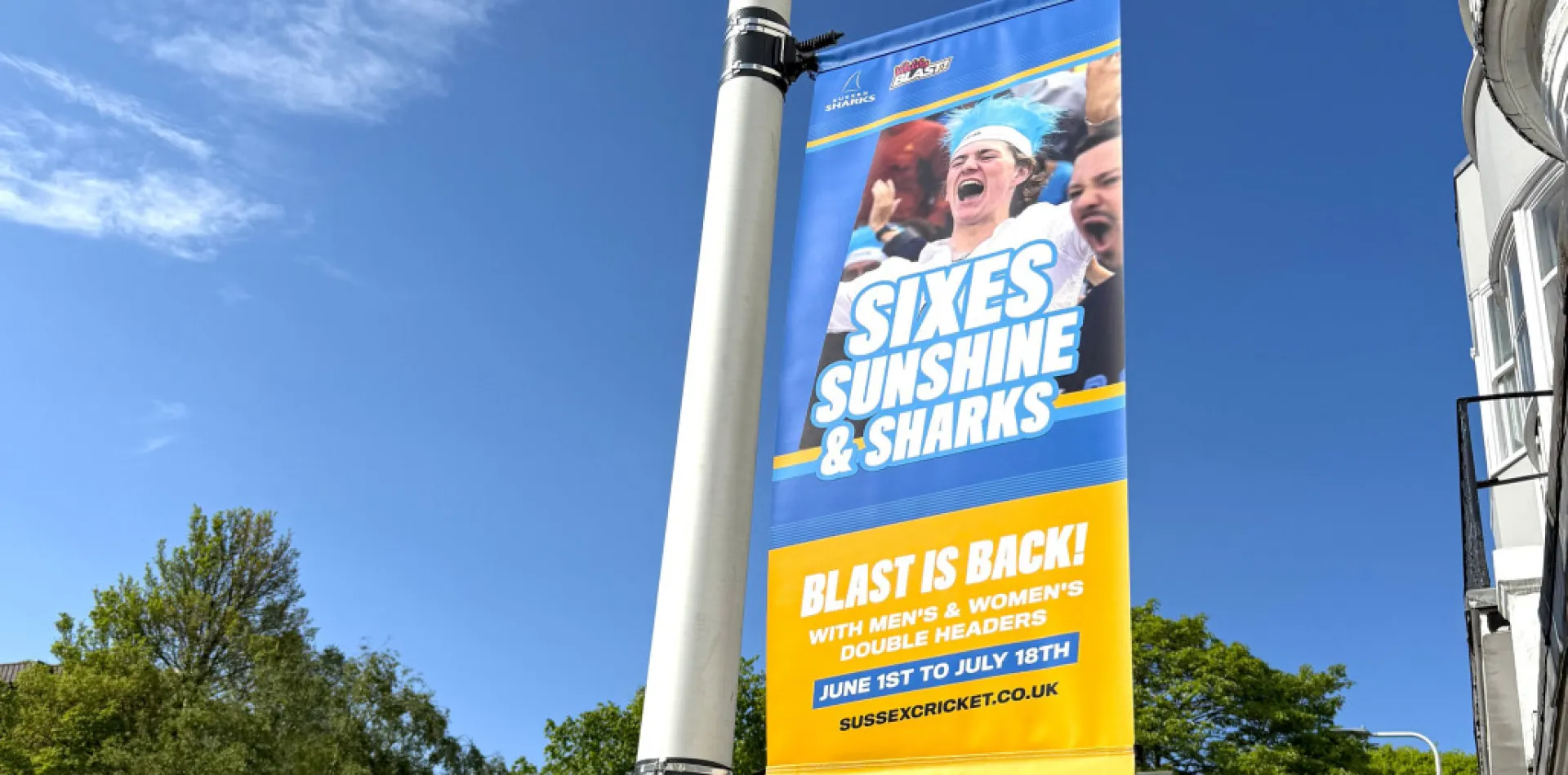 sussex cricket lamp post banner